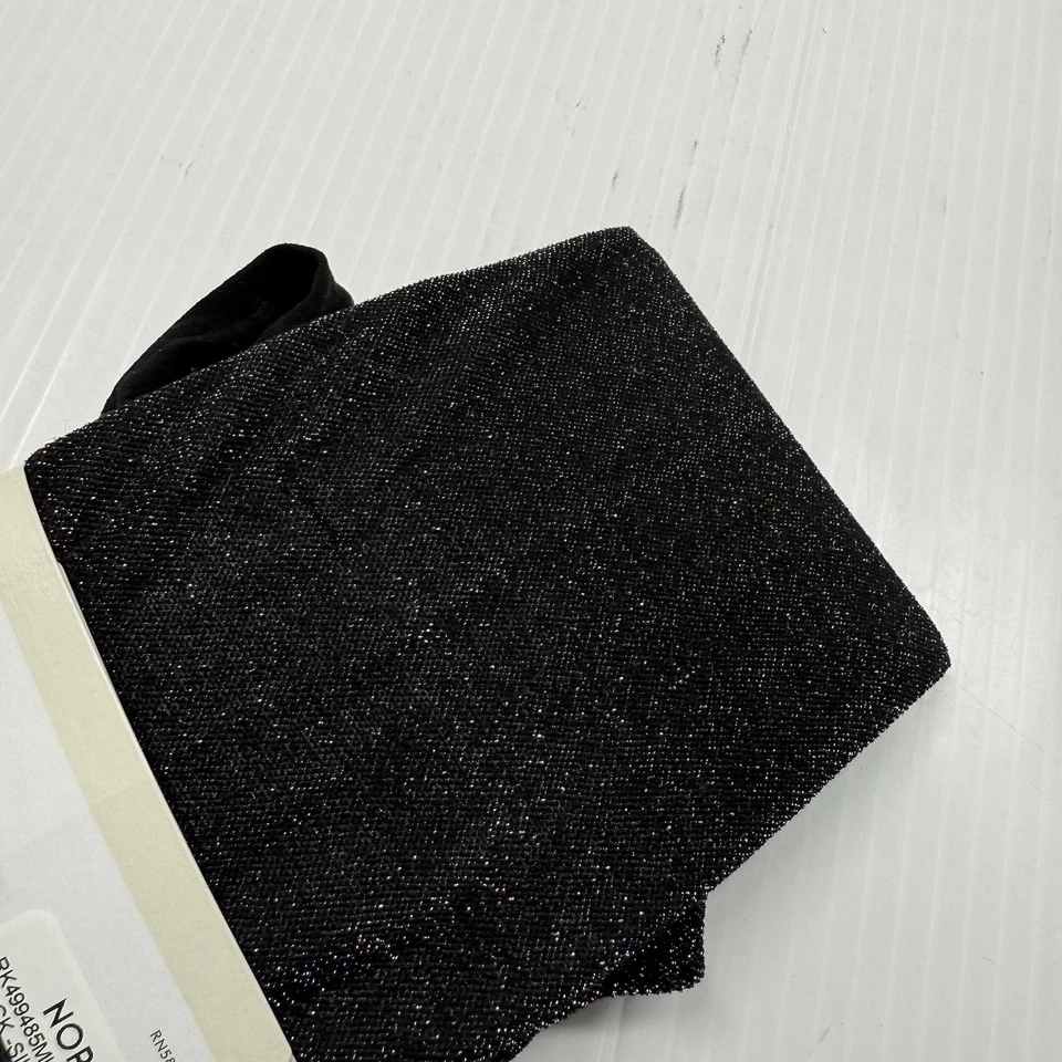 Nordstrom Rack Black Silver Shimmer Fashion Tights S/M Metallic Sparkle Hosiery - Image 3 of 4