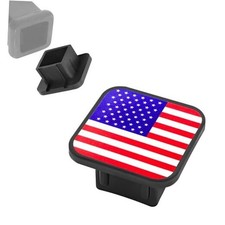 Trailer Hitch Cover 2 Inch Dustproof Tow Receiver Covers Tube Hitch Flag