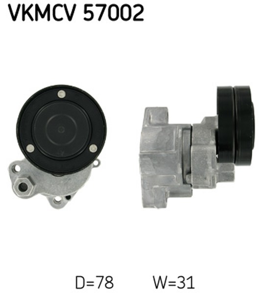 SKF Riemenspanner Keilrippenriemen Vkmcv 57002 FüR CF 85 DAF XF 95 Ginaf Bova-image