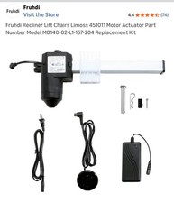 Limoss 451011 Motor MD140-02-L1-157-204 Linear Actuator for Recliner Lift Chair