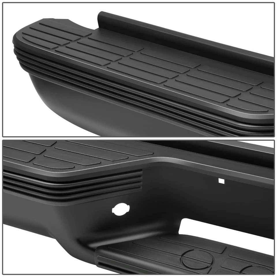 Conjunto de parachoques trasero de acero negro para 88-00 Chevy GMC C/K 1500 2500 3500 Foto 3 de 4