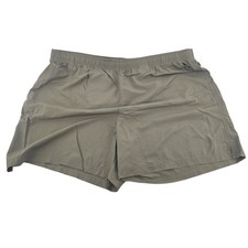 Columbia Shorts Mens 2X Khaki Tan Elastic Waist Nylon Hiking Fishing Utility