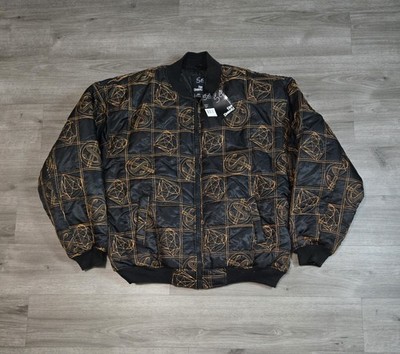 Money Print Five Elementz Coat Embroidered Logo Rap Hip Hop Size 6XL NWT