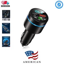 FM Transmitter for Car Bluetooth 5.3, All-Metal PD 30W  QC3.0 18W Fast Car...