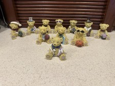 Lot Of Cherished Teddy Bear Figurines 11 Total