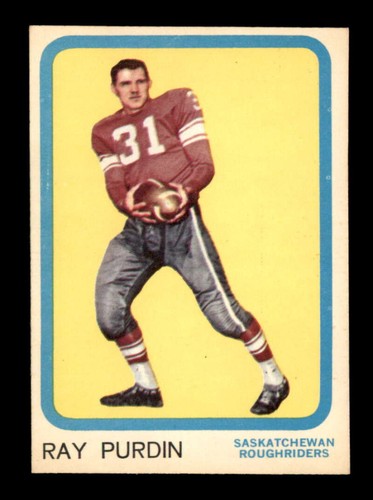 Ray Purdin #60 1963 Topps CFL card