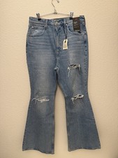 Levi's 70s High Flare Jeans Womens 31 Medium Wash High Rise Distressed 31/30