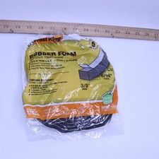Frost King 3/8 in. x 5/16 in. x 10 ft. Black Rubber Foam Weatherseal Tape