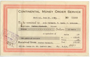 1935 Canada Continental Money Order Doent 10 Us To Poland Image Is Loading 1935 Canada Continental Money Order Doent 10 Us