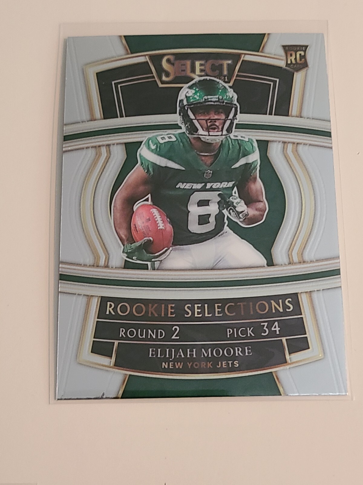 2021 NFL Panini Select Rookie Selections Elijah Moore RC Jets #RS-18!!!
