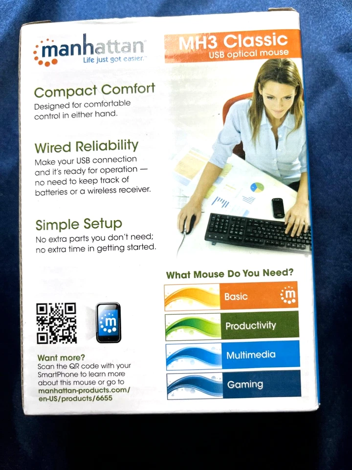 MANHATTAN 185003 MH3 Optical Desktop Mouse - Image 4 of 4