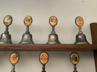 RARE Disney's Vintage NE Silver Plate Bells Lot of 14 & shelf — photo 4