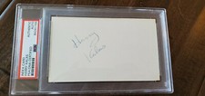 HARRY KALAS SIGNED AUTO 3X5 INDEX CARD PHILADELPHIA PHILLIES HOF PSA DNA SLABBED
