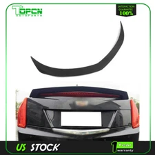 For 2013-2019 Cadillac ATS Sedan V Style Black Trunk Rear Spoiler Wing Stable