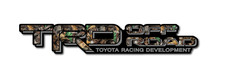 Trd Toyota Off Road Tacoma Tundra Decal Sticker Black With Real Tree Camo