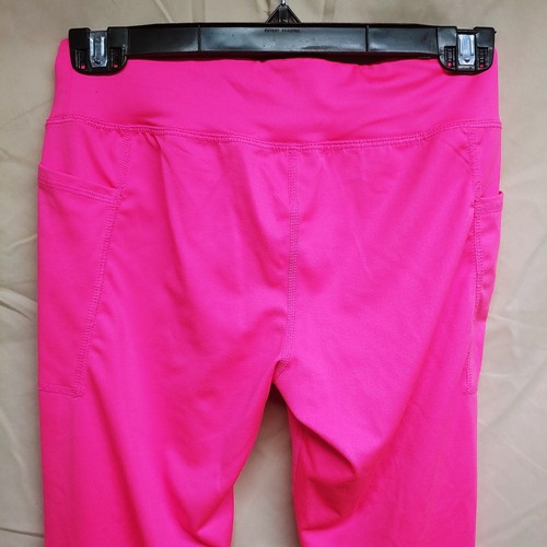 Athletic Works Girls Size XL 14-16 Bright Pink Stretch Leggings - Picture 7 of 14