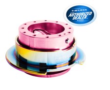 Nrg Steering Wheel Quick Release Gen 2.5 Pink Body Neochrome Ring Srk-250pk-mc
