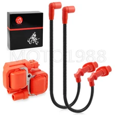 Ignition coil & Spark plug Cap w/Wire 2005-2007 for Polaris Sportsman 700 EFI 