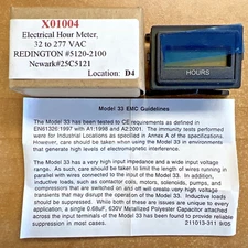 Redington 5120-2100 Mini Digital 32 to 277Vac Electrical Hour Meter *NEW in Box*