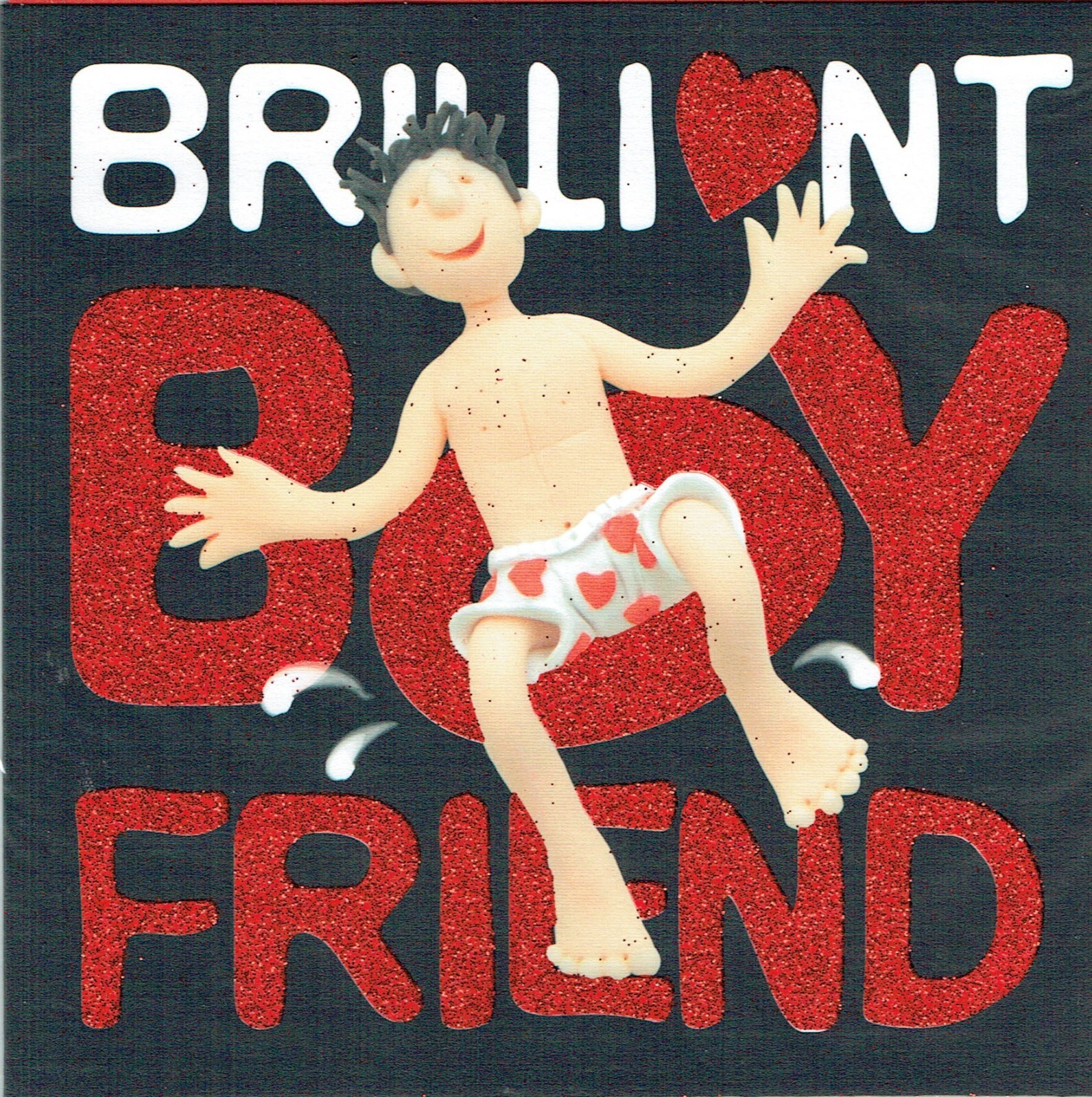 BOYFRIEND VALENTINE'S DAY CARD - BRILLIANT BOYFRIEND Design  Valentines