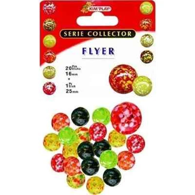 KIM'PLAY 20 billes 16mm Flyer et 1 callot 25mm - 3 ans - Jeu de plein air