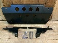 Protezione coppa sterzo nero opaco 5 mm alluminio adatto a Land Rover Defender 90 110 130