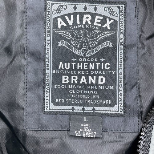 Avirex Puffer Vest Men Large Gray Black Padded Ski Authentic Brand Hidden Hood - Picture 3 of 10