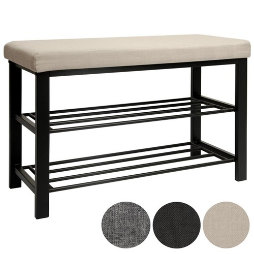 Schuhregal offener Schuhschrank stabile Sitzbank Schuhbank Schuhablage Tragkraft - Bild 23 von 34