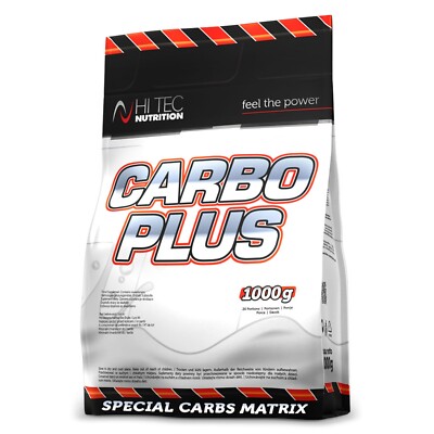 Hi Tec Nutrition -Carbo PLUS-1000g- HCA - Taurin - Ribose - Null Zucker - Orange
