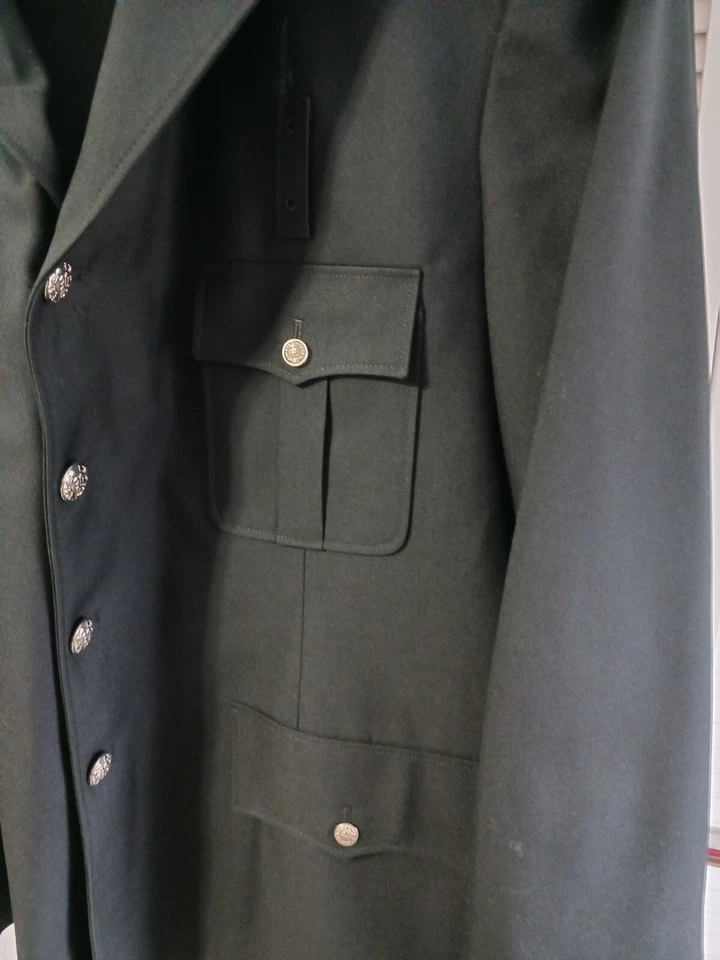 Single Breasted Pub Safety Blouse Coat, Poly/Wool, Black, Sz 52Ln, Anchor 210BL - Image 2 of 4