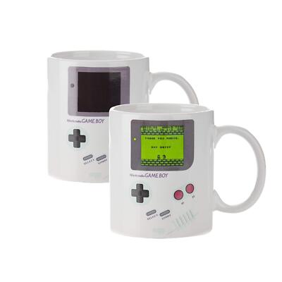 Nintendo Game Boy Heat Change Mug Retro Collector's Item Black 10oz Gift Boxed