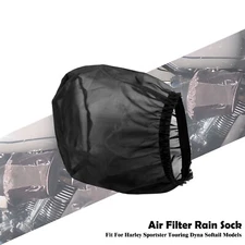 Air Filter Rain Sock Fit For Harley Short 117 Cleaner Sportster Touring Softail