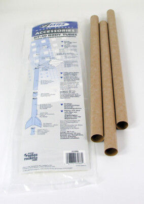 Estes Flying Model Rocket Part Body Tubes BT-50(3pk) EST 3086