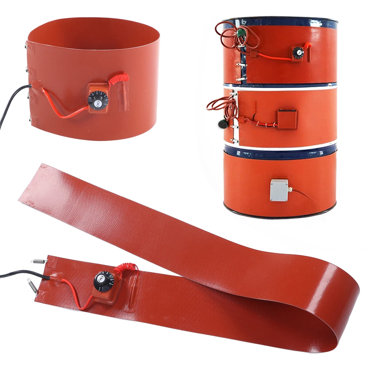 Metal Drum Heater Silicone 200L 1000W 30‑150℃ 125mmx1740mm Barrel Heating  Band | eBay