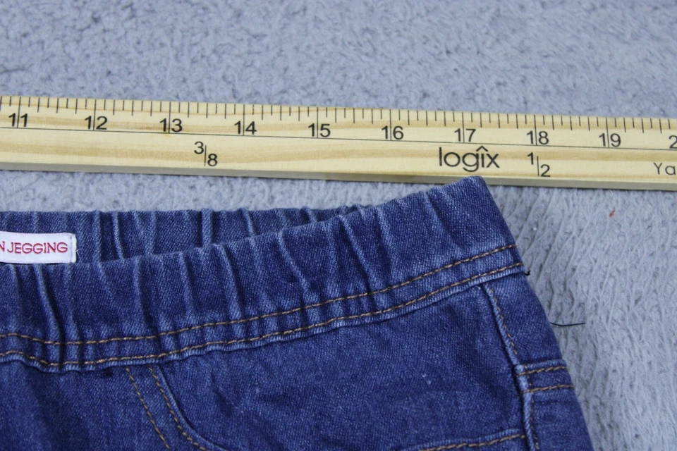 Pantalones de mezclilla Bongo para mujer XL azul tiro medio tiro medio jegging lavado oscuro elástico 34x30 Foto 4 de 4