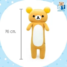 29" 1GENUINE RILAKKUMA San-X Plush Hugging Long Pillow Cushion Stuffed Doll Toy 