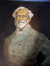 Gen. Robert E. Lee Hand Created   Original   Acrylic Signed