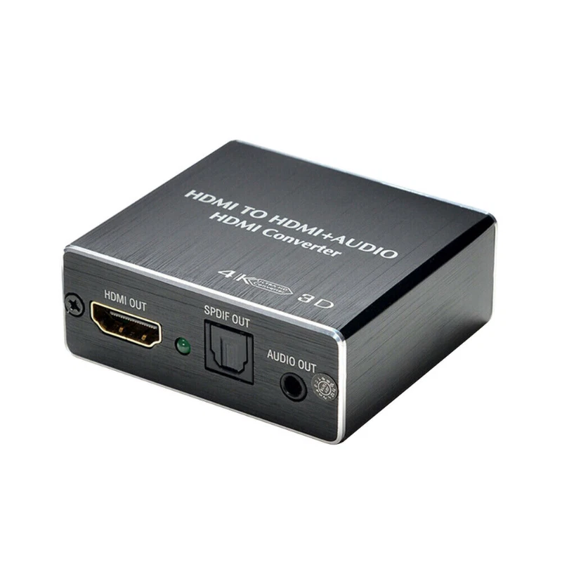 HDMI Stereo Audio Extractor Konverter 4K*2K HDMI zu HDMI + optisch SPDIF 3,5mm NEU - Bild 3 von 4