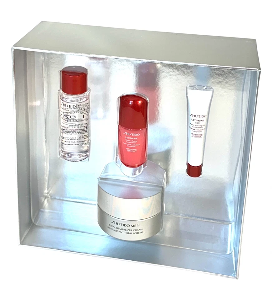 Shiseido Men’s Skincare Essentials 4 piezas•Crema revitalizante total+Ojo Ultimune•NUEVO Foto 3 de 4
