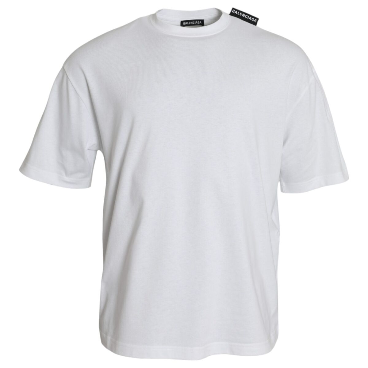 BALENCIAGA T-shirt White Cotton Crew Neck Short Sleeves BALENCIAGA T-shirt White Cotton Crew Neck Short Sleeves