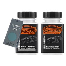 Autolack Lackstift Set für BMW 288 Moreagrün Metallic Basislack Klarlack je 50ml