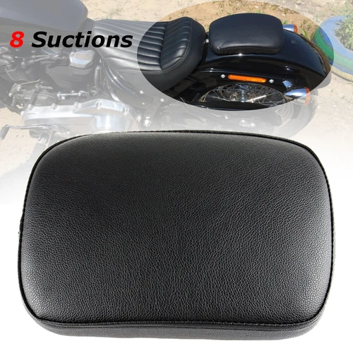 Motorcycle Passenger Seat Pillion Pad 8 Suction Cup For Harley Softail Custom - Picture 6 of 12