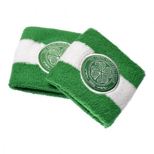 Celtic FC Wristbands / Sweatbands Green & White Official Licensed Football Club