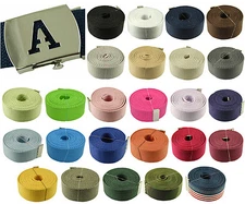 48",54",60",72 Inches Capital Initial "A" Military Canvas Web Belt & Buckle 