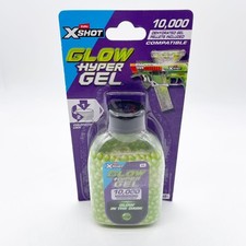 Zuru X-Shot Glow Hyper Gel 10,000 Glow in the Dark Gel Pellets Refill NEW Green