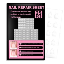 Nail Repair Patches for Damaged Nails - 580 Units Pre-cut Nail Repair for Fix...