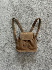 Vintage Vegetable Tanned Leather backpack Brown Women  s Bag