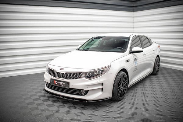 Maxton Design Frontlippe V.2 Passend FüR Kia Optima Mk4 Schwarz Hochglanz-image