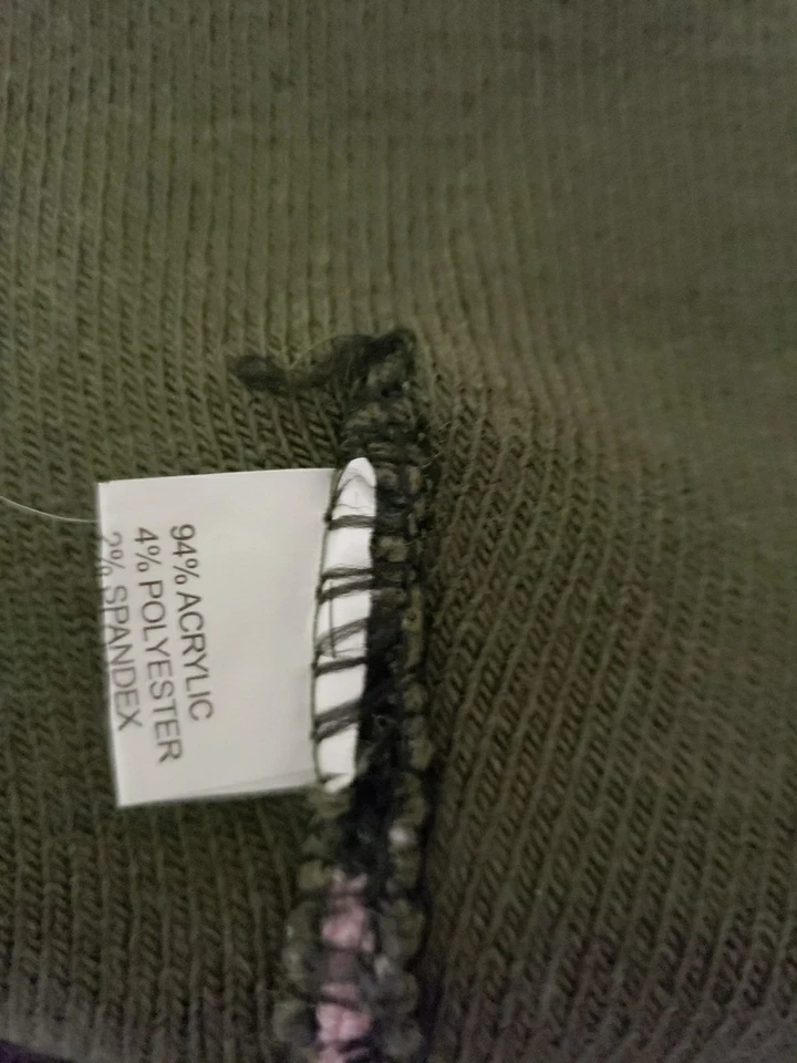 Camouflage Beanie Olive Green/black/pink - Image 4 of 4