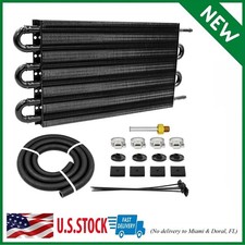 6 Pass Ultra-Cool Tube and Fin Transmission Cooler Universal 5/16" Oil Cooler...